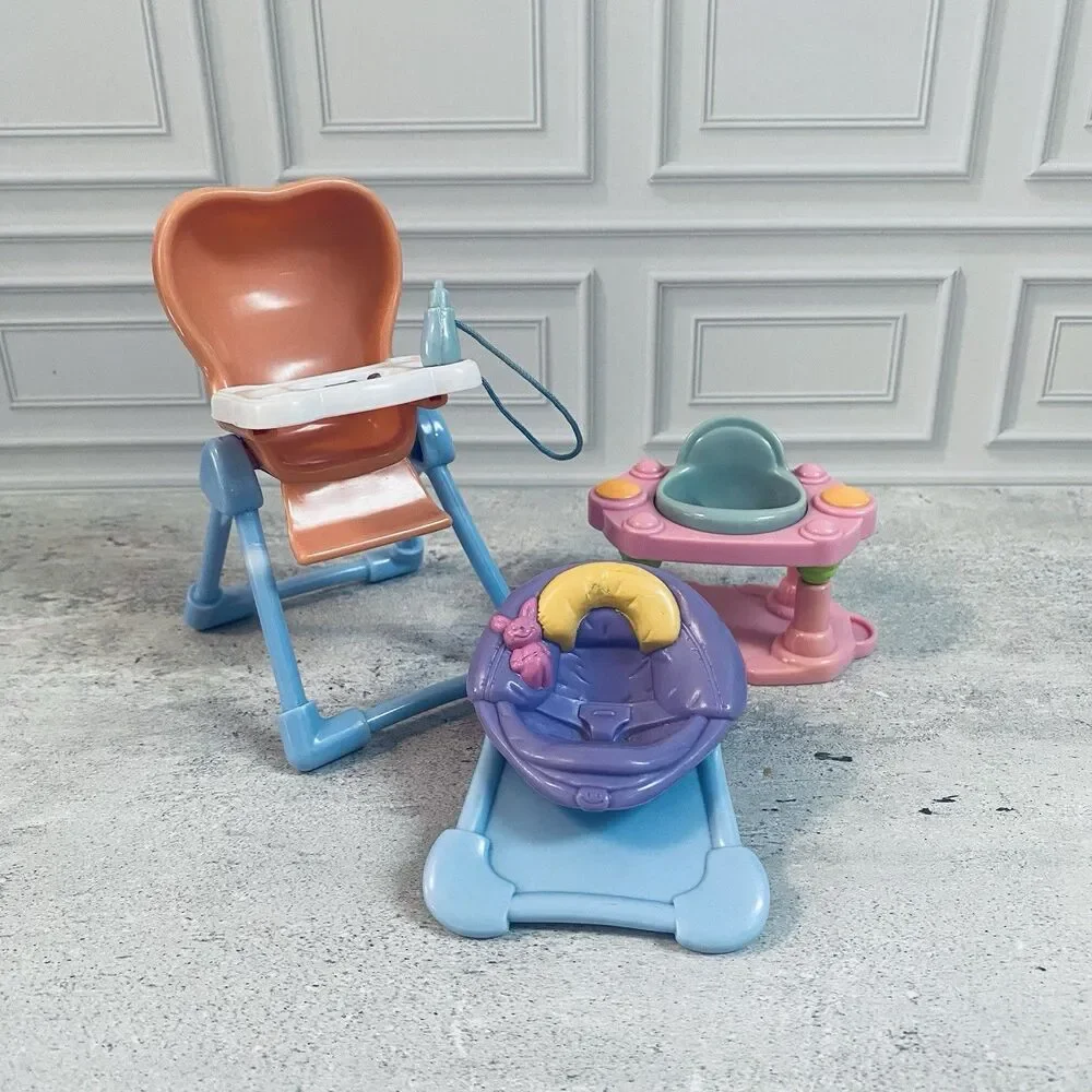Vintage Fisher Price Loving Family  Baby Exersaucer High Chair Carrier 2003